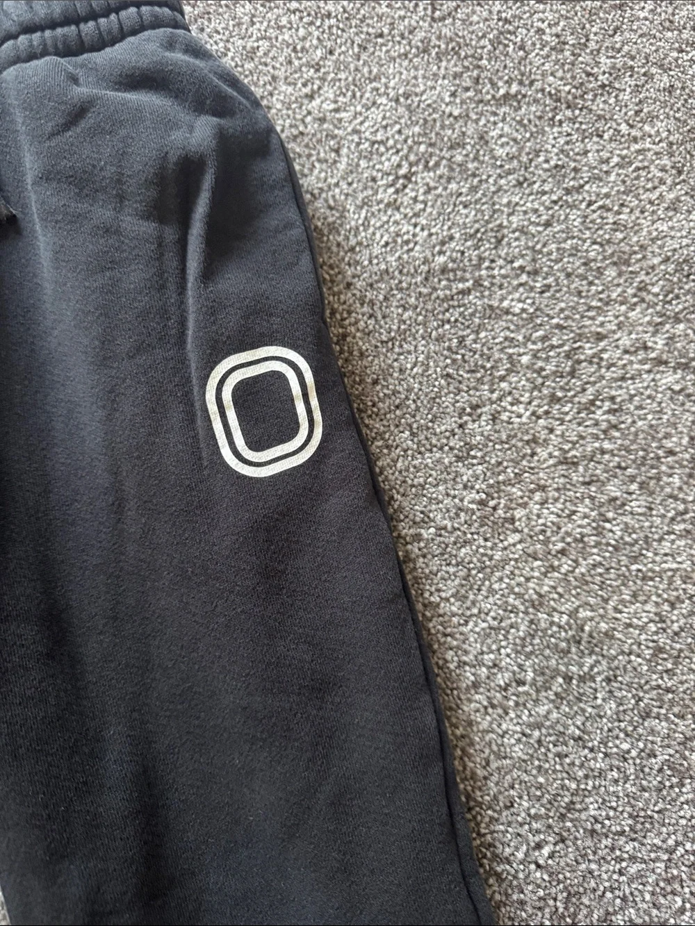 Overtime Kids Black Fleece Joggers with Logo